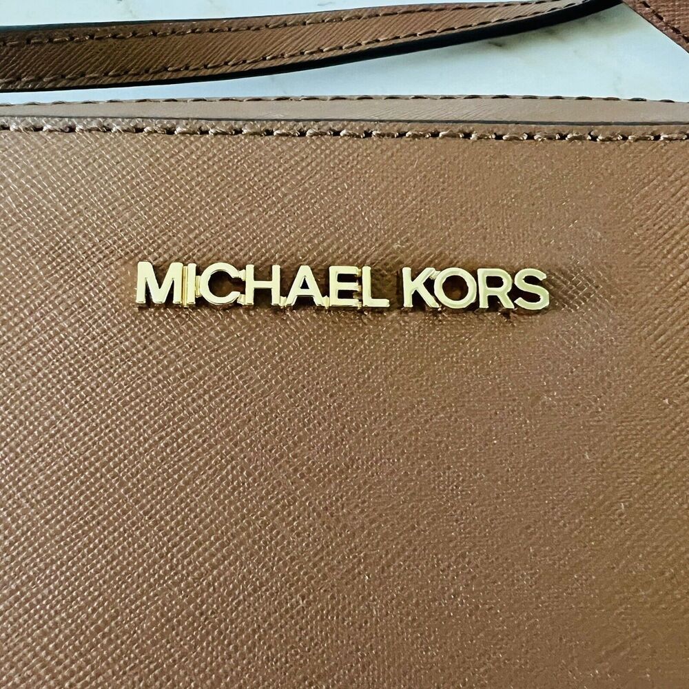 MICHAEL KORS Jet Set Item Luggage Leather Zip Chain East West Crossbody Bag - Picture 3 of 11